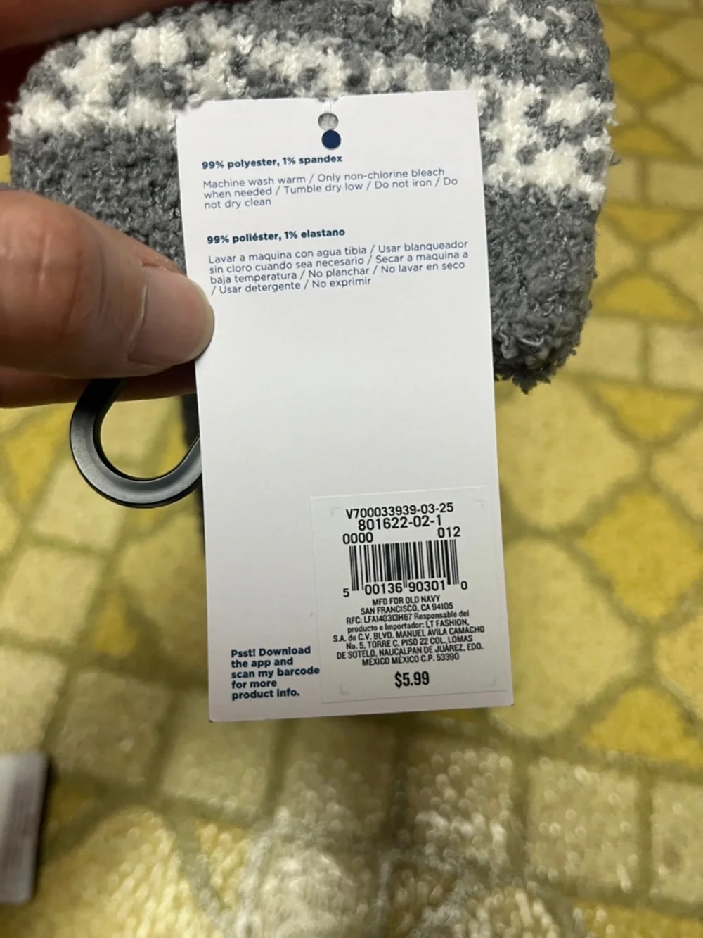 2 New Muk Luks Over The Knee Socks in Black and Orange - Picture 11 of 13